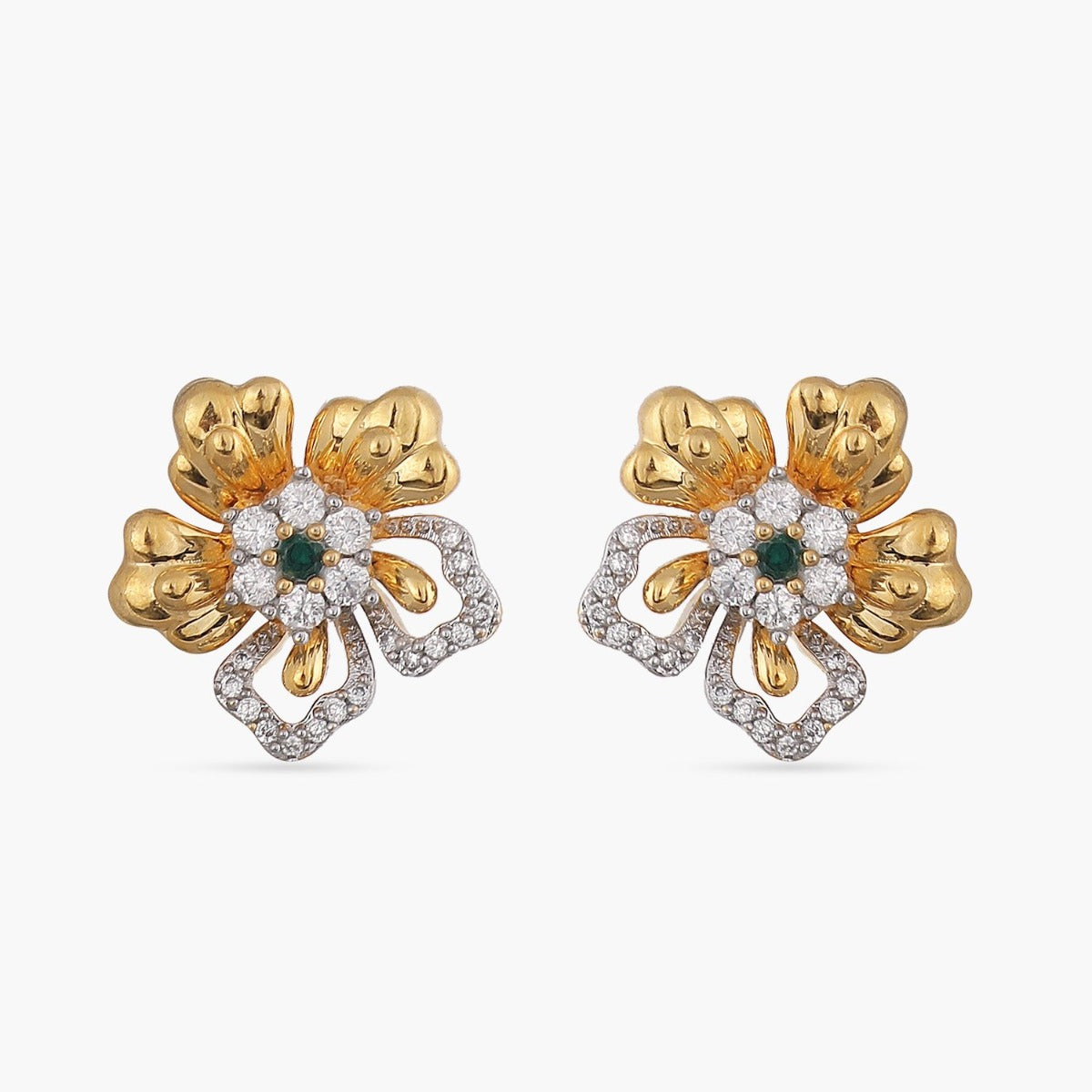 Mikimoto South Sea Cultured Pearl & Diamond Swirl Basket Stud Earrings in White  Gold | MEA10119NDXW | Borsheims